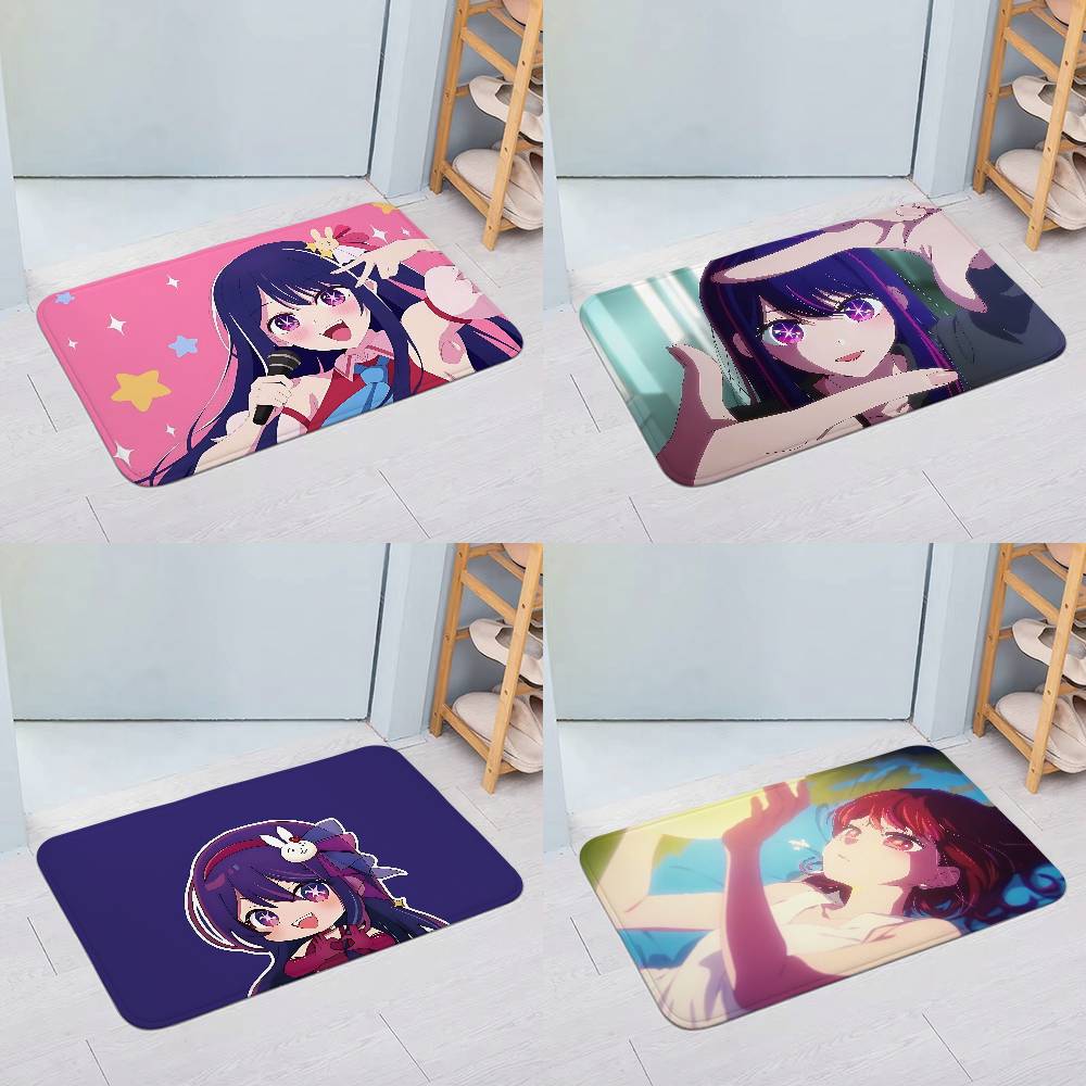 Cute A-OSHI NO-W KO Entry Door Floor Mat Festive Decorations Carpet Bathroom Anti-slip Mat Entrance Doormat