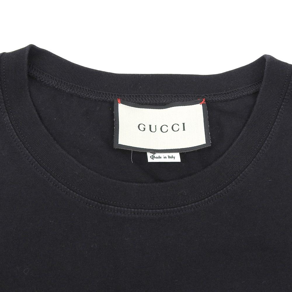 Gucci Men's Logo Short Sleeve T-Shirt, Black, Size S, 492347 Tops S blackUsed