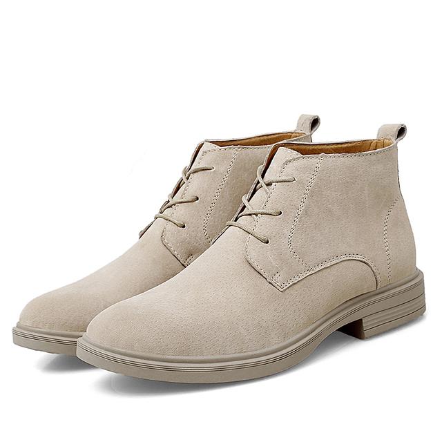 

Модные желтые ботинки «Челси», мужские удобные классические ботинки с острым носком, мужские теплые мужские замшевые туфли на шнуровке, Zapatos Hombre Casual 41 хаки