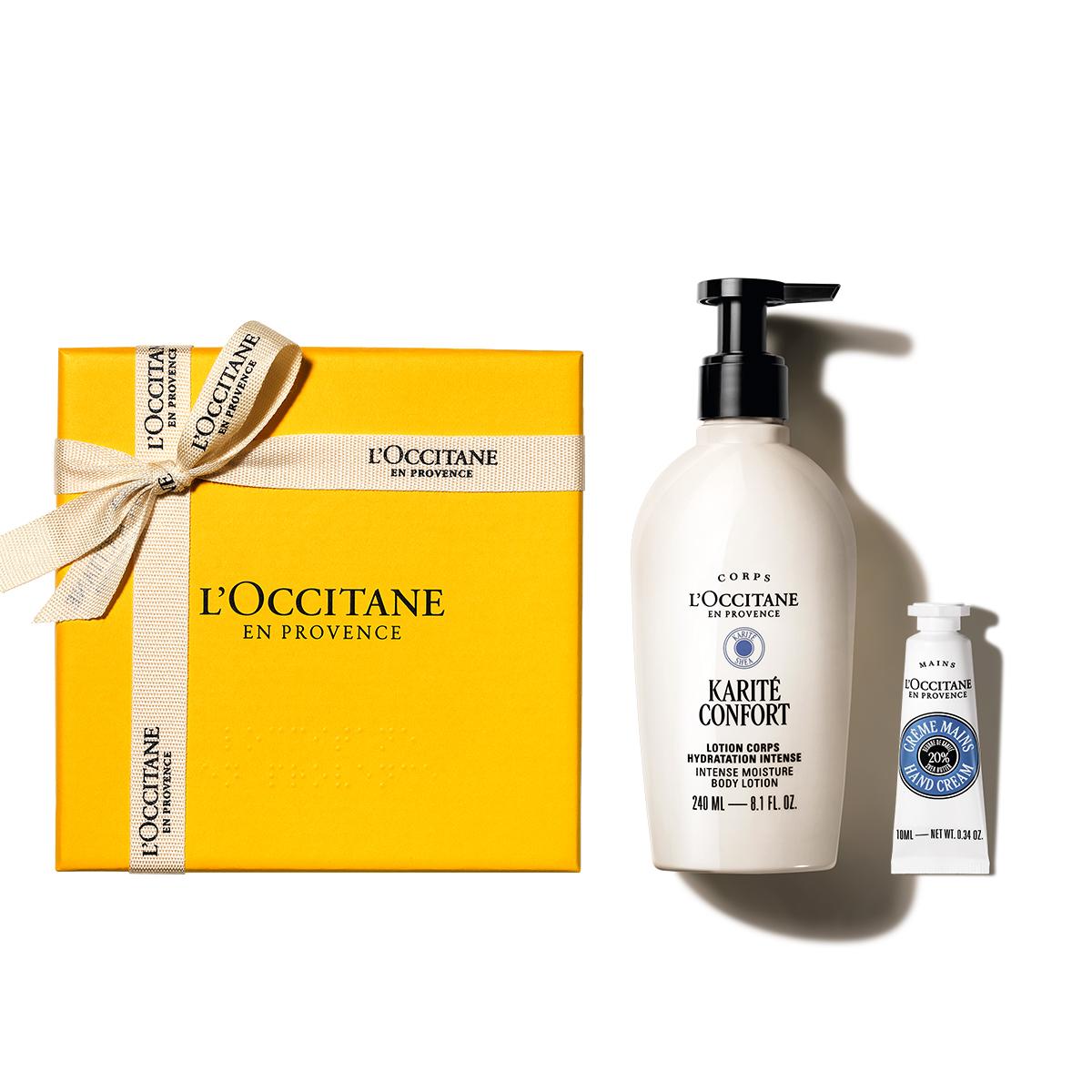 [L Occitane] Shea Butter Body Lotion 240ml Gift Set (Karite Confort)