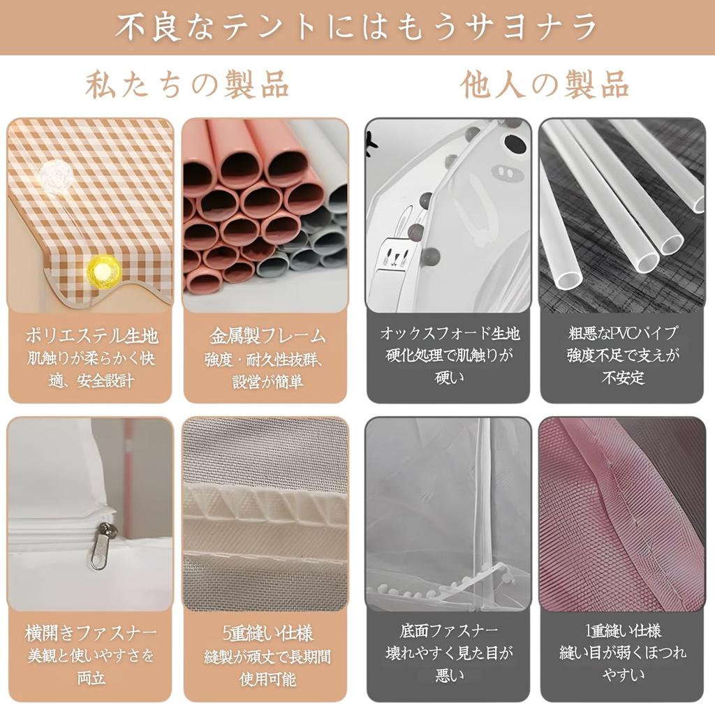 Large Kids Play Tent, Toy House for Indoor and Outdoor Use, with Glowing Stars, Unisex, Birthday Party Decoration, Gift for Children, Khaki (Beige)