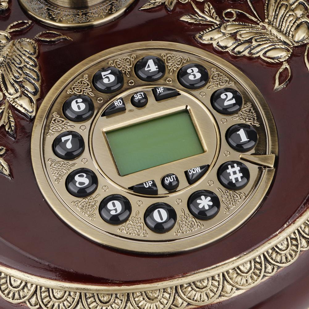 Desktop Retro Vintage ID Telephone with Display FSK/DTMF for Home  Office Hotel Decoration