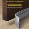 Self-Adhesive Soundproof Door Bottom Strip for Glass, Windproof and Waterproof Sealing Sticker.