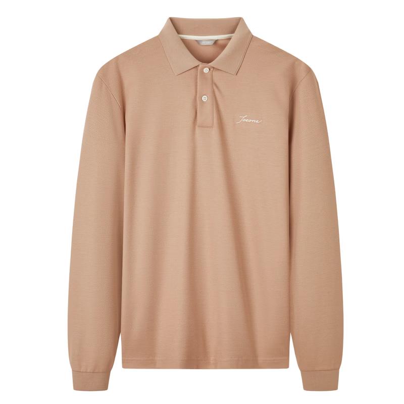JOEONE Men s Silk Blend Long Sleeve Polo Shirt 175/96A