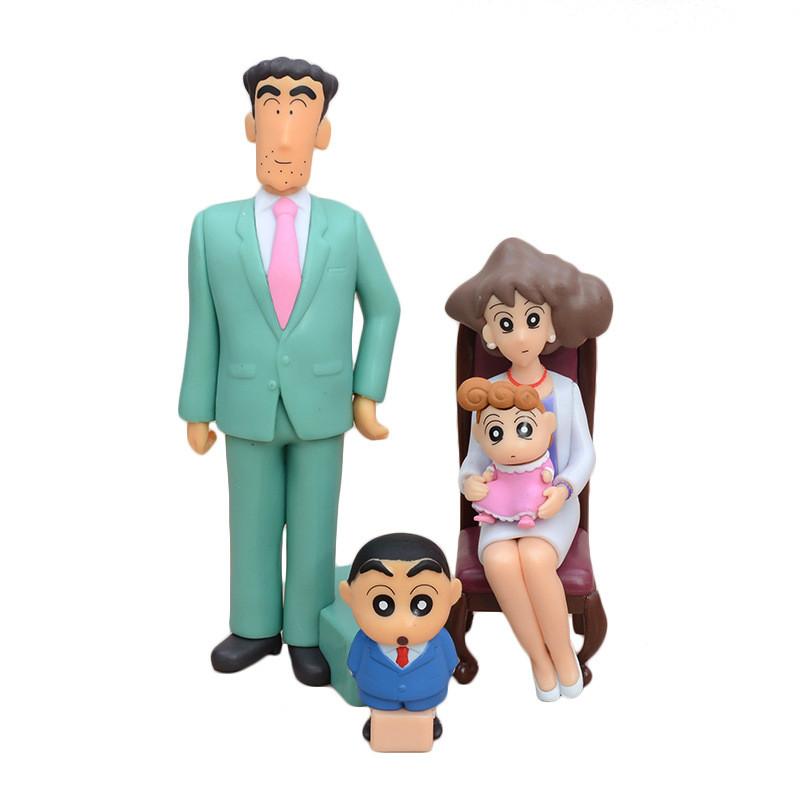 Crayon Shinchan GK Familienfoto PVC-Modell mit baubaren Figuren zum Verschenken und Ausstellen