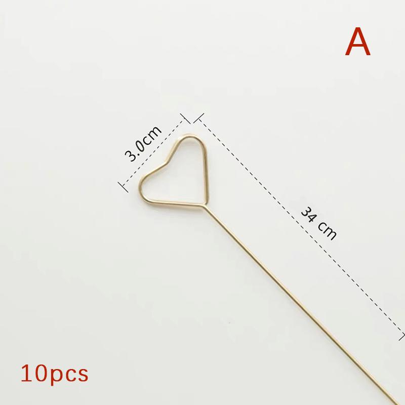 10/20pcs Art Card Holder Metal Postcard Clip Flower Shop Special Card Gold-plated Flower For Party Decoration