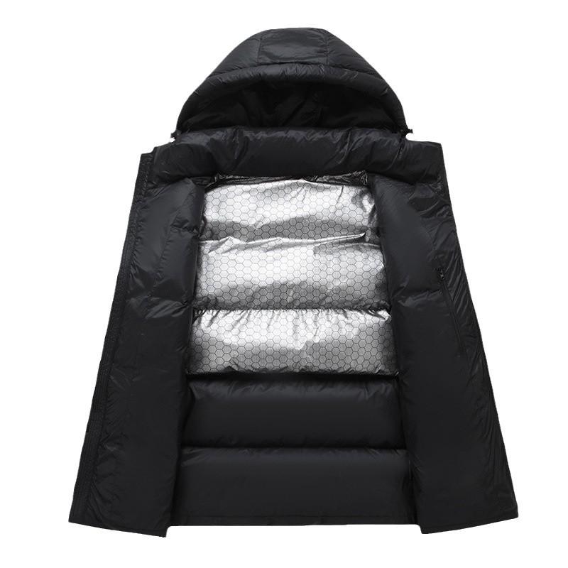 2025 Down Jacket Men's and Women's Winter Couple Loose Warm White Duck Down Hooded Thickened Warm Jacket