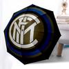 Inter Milan, Badge- Automatic Opening and Closing, 8-rib Structure Portable Umbrella, Suitable for Men and Women in All Seasons - Perfect Gi