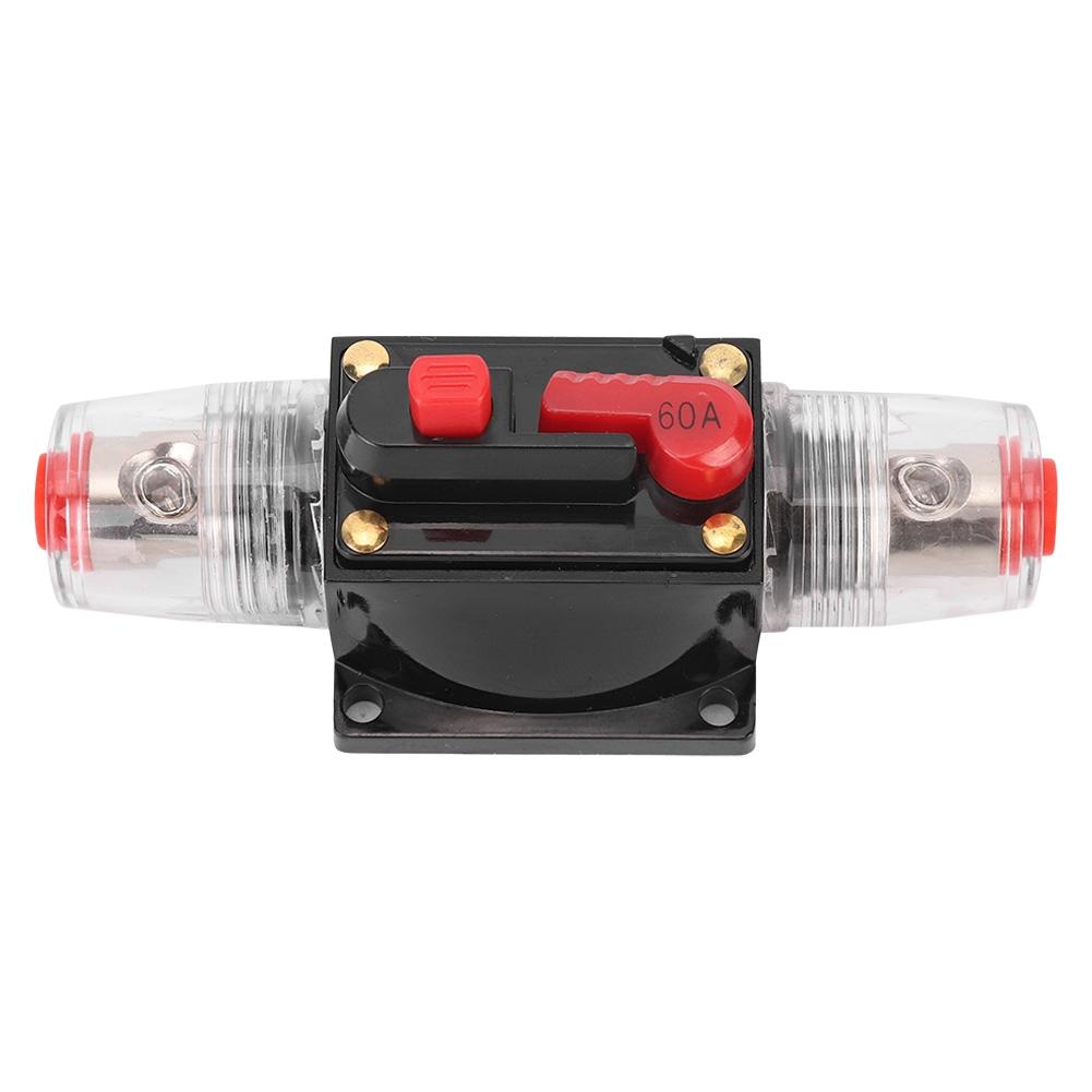 12 24V Auto PKW Zubehör Audio Verstärker Rücksetzbarer Sicherungsautomat Sicherungshalter für Automobil Schiff 60A