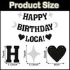 24-Pcs ‘Happy Birthday Loca’ Banner Set, Glitter Party Banners, Vampire Birthday Party Decorations, Suitable for Birthday and Party Decorations