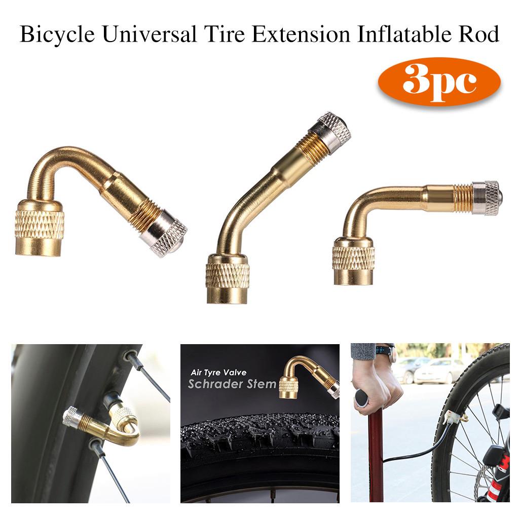 Buy 3pc Tire Valve Extension Adapter For Car Motorcycle Bicycle Scooter