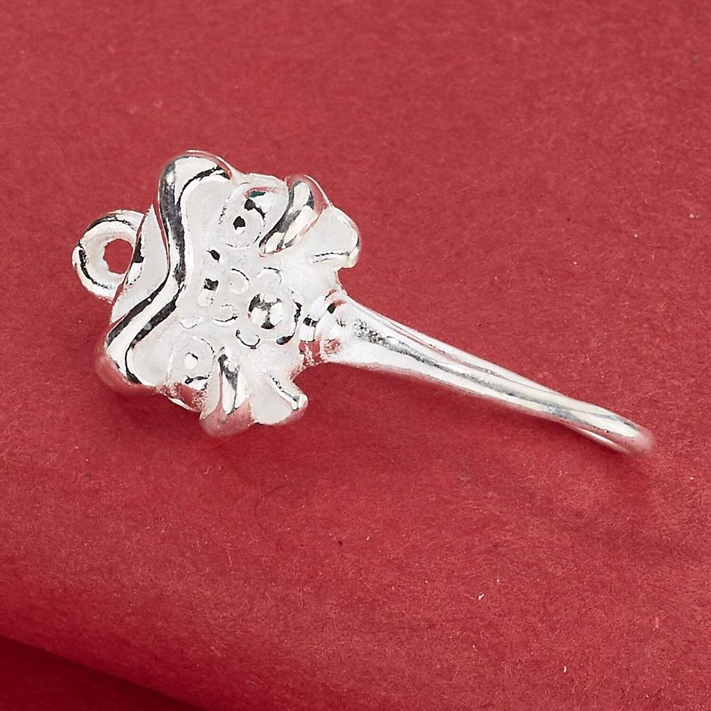 S925 Sterling Silver Pixiu Beast Face Earrings with Ear Hooks for Tassel Pendants, Semi-finished DIY Accessory