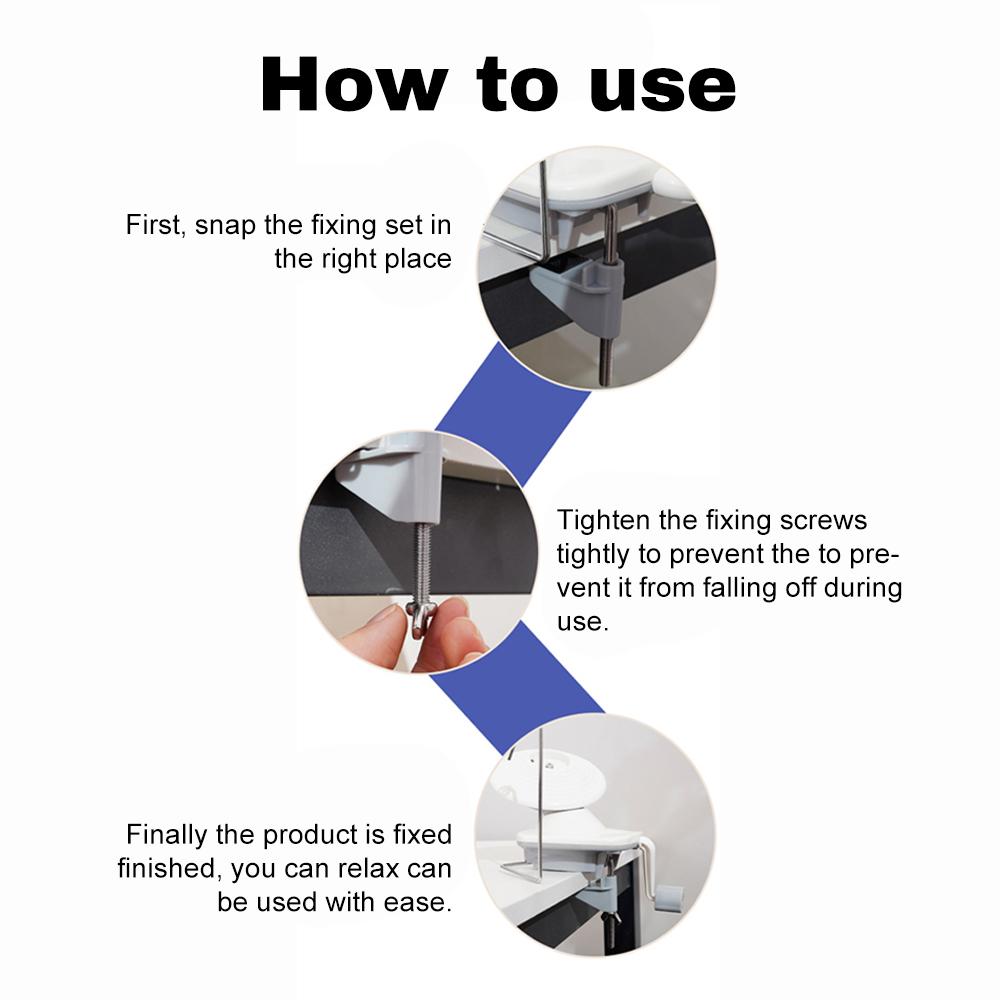 Yarn Winder with Tabletop Clamp Hand-operated Yarn Ball Winder for Crocheting Easy Installation
