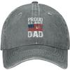 Proud US Army Dad Baseball Cap Vintage Washed Denim Style Adjustable Cotton Hat