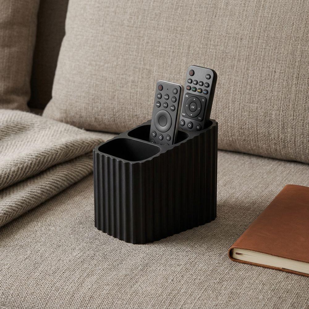 Plastic Remote Control Storage Box Minimalist Rippled Remote Holder Televisions