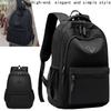 New Trendy Black Backpack Casual School Bag for Daily Commuting Outdoor Trips Festival Gifts
