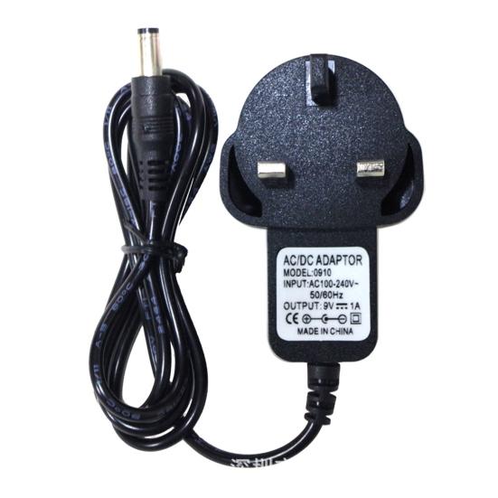 Effects Power Adapter Solid Universal 9V DC 1A (1000mA) Guitar Pedal Power Supply Adapter with 6-in-1 Topology Cable for Musical Instrument