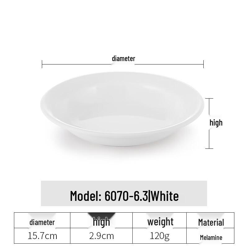 Korean Style Melamine Round Appetizer Plate