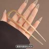 AWAYTR Mädchen Französische Haarnadeln Metall U-förmige Haarspange Haare Vintage Verdrehte Haarnadel Lang Dickes Haar Hochsteckfrisur Dutt Frauen Geschenke