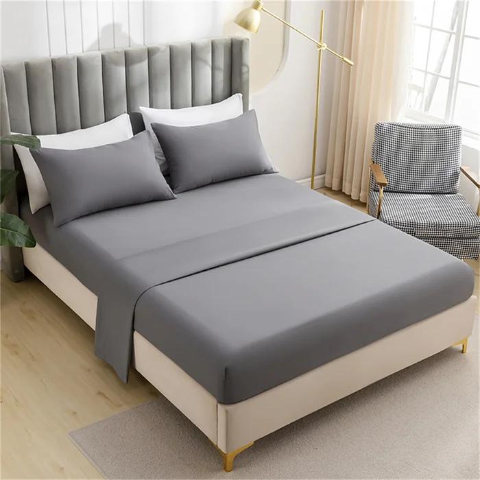 

2 Человека Роскошный Двуспальный Наматрасник Мягкий Удобный Дышащий Однотонный Натяжной Чехол для Постельного Белья Подушки в Комплект Не Входят 90x190cm