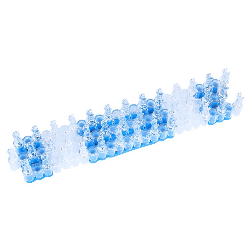 Ensemble d'outils bleus pour tisser des bracelets en élastiques DIY