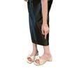 2025 Summer New Open-toed Pearl Bow High-heeled Slippers Sweet Beach Shoes Casual