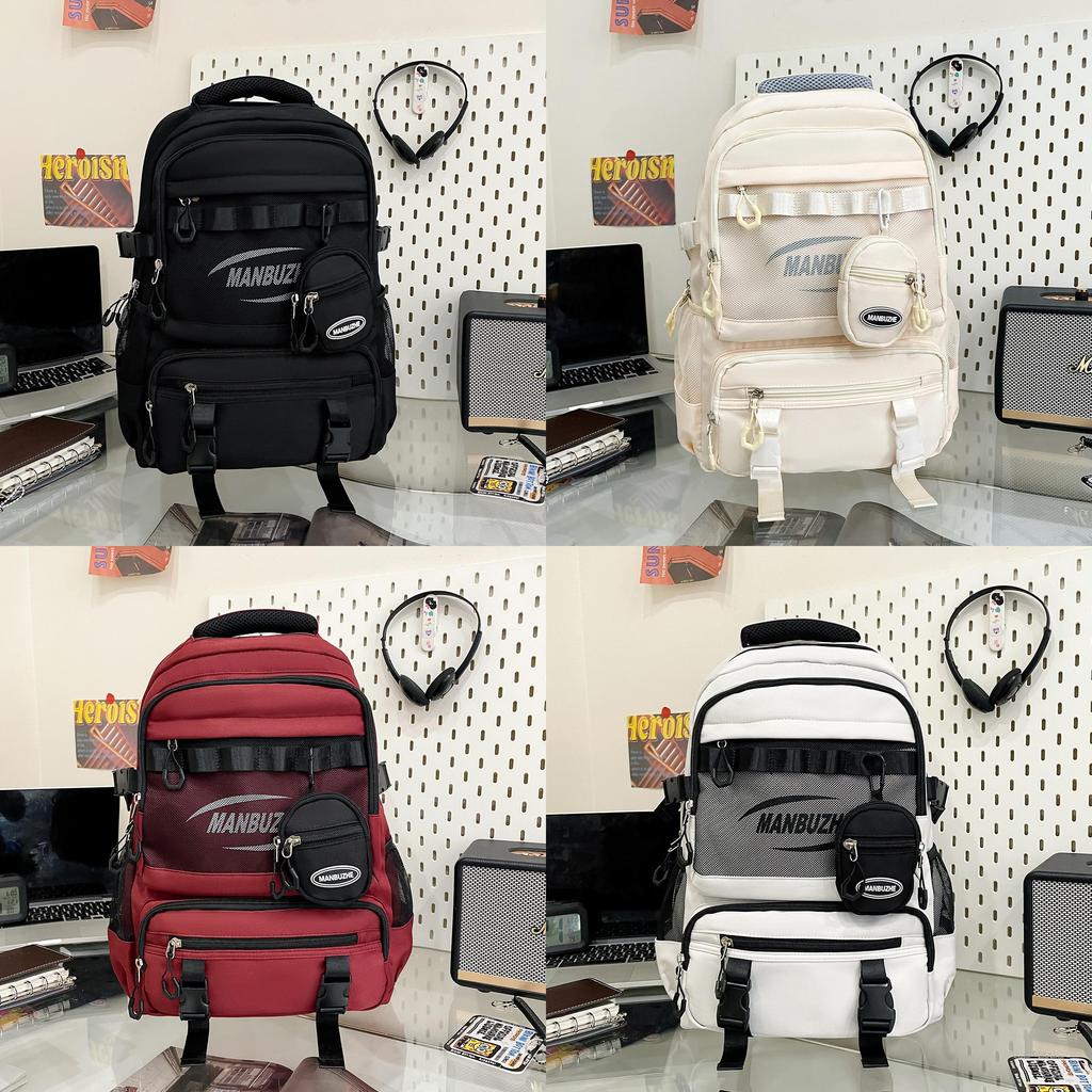 Casual Travel Backpack With Nylon And Capacity For Mens Outdoor Use