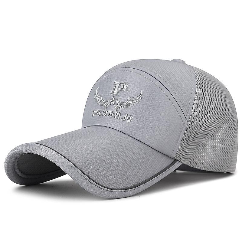 Casquette de baseball d'été pour homme à bande réfléchissante et à longue visière, pour l'extérieur, l'alpinisme, pare-soleil, protection solaire, pêche, maille respirante