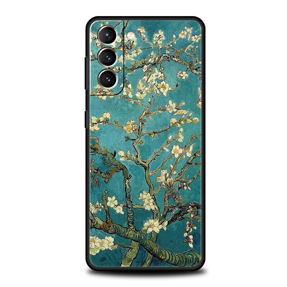 Garden Paint Art Vincent van Gogh Phone Case For Samsung Galaxy S25 Edge S24 S23 S22 S20 Ultra S21 FE 5G S10 Plus Soft TPU Cover