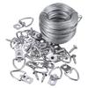 Heavy Duty Picture Hanging Kit Rust Resistant Metal Wire Supports Up To 30 Lbs for Hanging Mirror and Wall Art