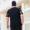Fat Men's Plus Size Plus Size Short-sleeved T-shirt Fat Man Printed Half-sleeved Youth T-shirt Top Summer Wear XXXXXL