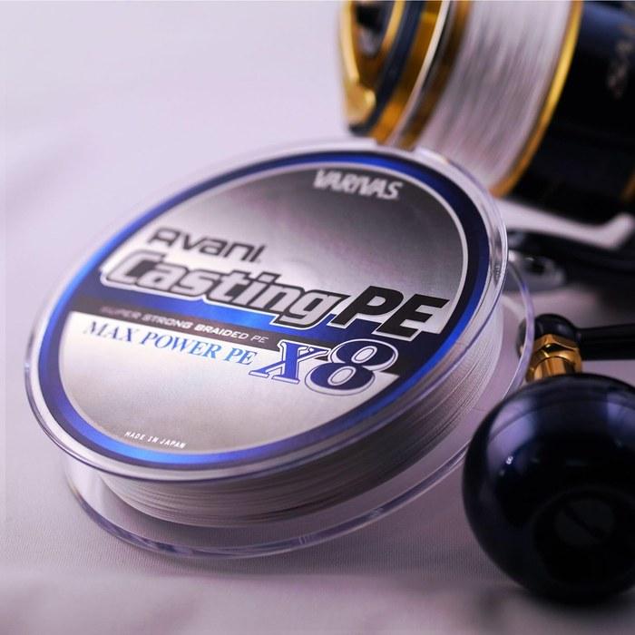 VARIVAS Casting Max Power X8 300m #4 White (Max. 64LB)