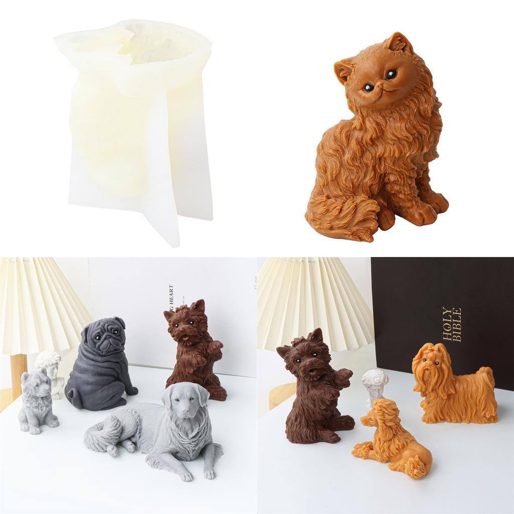 Animal Candle Mold for Candle Making Candle Silicone Molds Resin Ornaments Epoxy Mold for Making Candle Soaps Craft