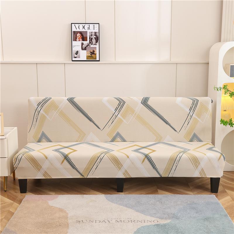 folding sofa bed cover for living room armless sofa covers elastic spandex material soft slipcovers