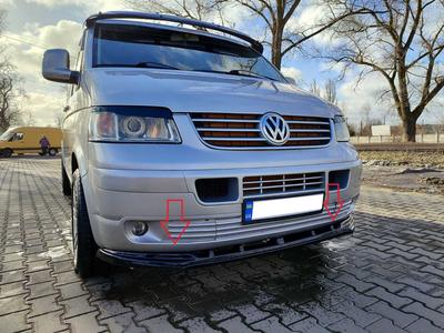 Saia de lábio frontal (abdômen) para Volkswagen T5 Multivan 2003-2010