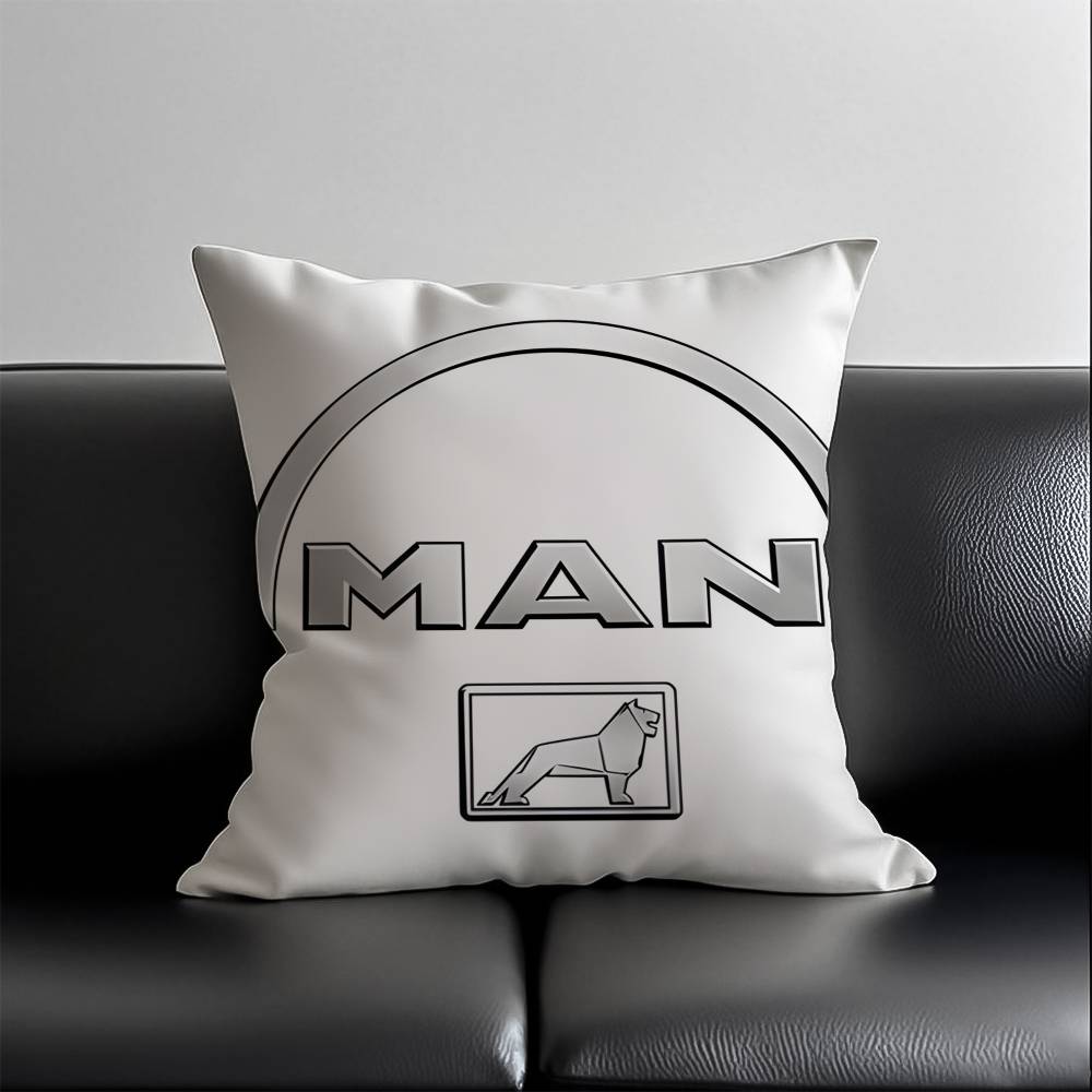 M-Mans Truck Pillow Case Skin-Friendly And Comfortable Fabric Pillowcase Lnvisible Lilky Zipper
