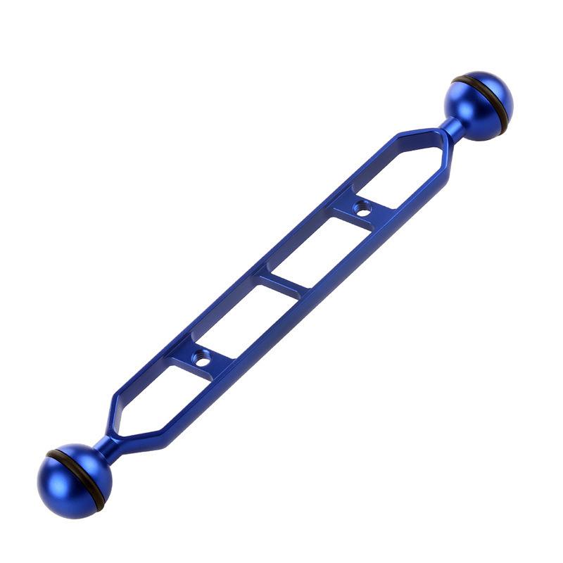 Adaptateur à rotule 1" Bras d'extension à double rotule 5 7 9 11 pouces pour GoPro Fixation à pince papillon sous-marine Éclairages de plongée
