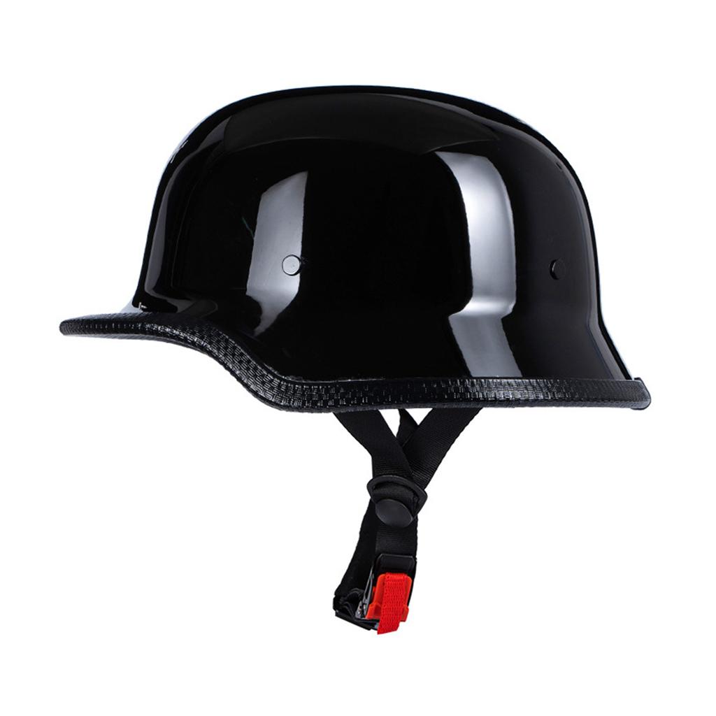 Deutscher Stil Motorrad Halbhelm Open Face Cruiser Chopper Biker Totenkopfkappen Helm Fahrradschutzkappen