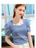Women's Summer Ice Silk Puff Sleeve T-Shirt - French Court Style
