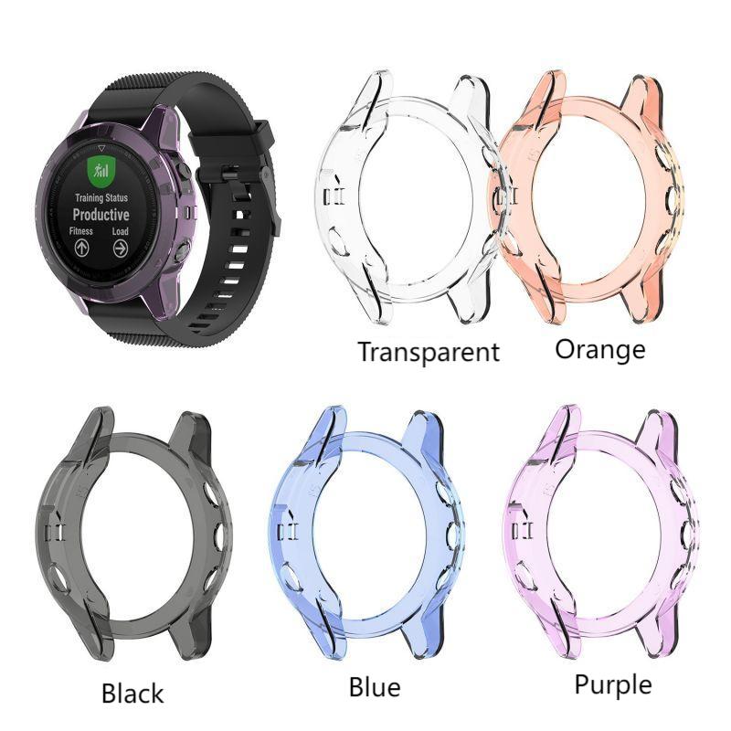 TPU Soft Case For Garmin Fenix 5X 5 5S Plus Smart Watch Silicone Cover Bumper For Fenix5 5S 5X Protective Shell Accessory