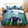 No Man's Sky Bedding Set Single Twin Full Queen King Size Bed Set Adult Kid Bedroom Duvetcover Sets Anime Parure De Lit Bed