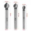 Countersink Drill Bit Rustproof Set 3 Flutes 6 Pcs