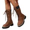 Anti-slip Shoes Mid-calf Boots for Women, New Style, Thickly Lined, Thick Sole, Large Size Boots
