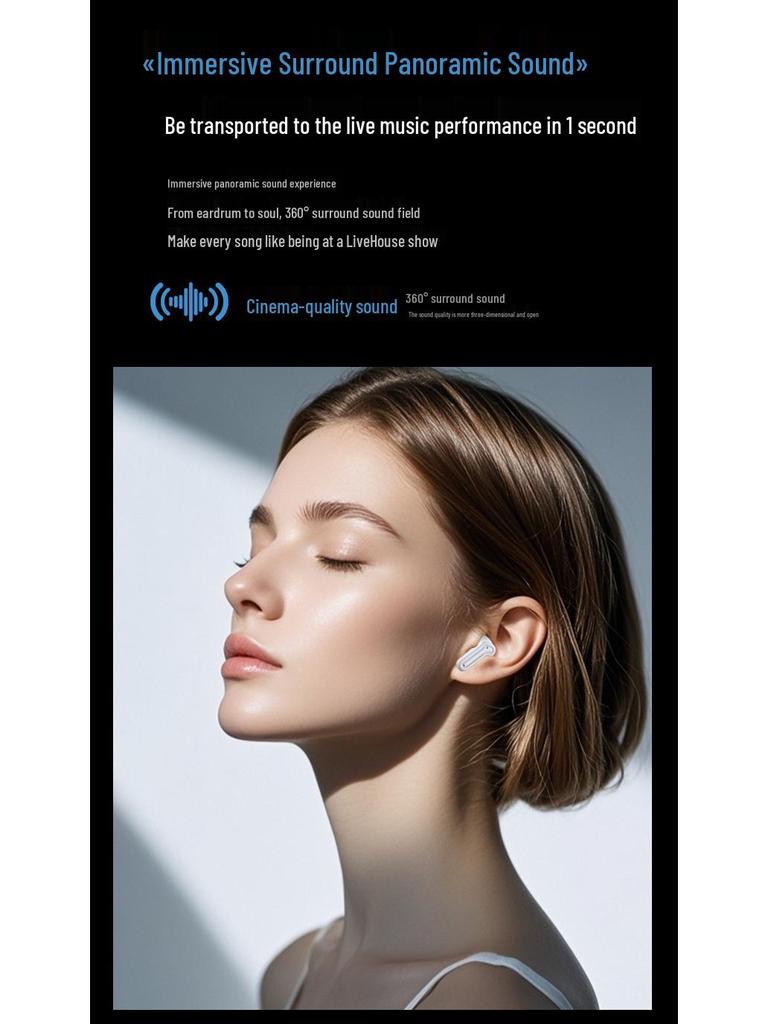 2025 Smart Wireless Noise-Cancelling Bluetooth Earphones - High-Quality, Comfortable In-Ear Design with Long Battery Life