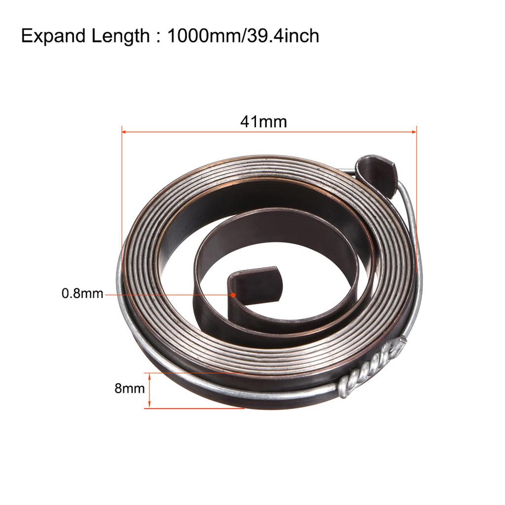 Molletta di Ritorno per Trapano a Colonna Molla del Mandrino Molla a Spirale di Ritorno dell'Alimentazione Assemblaggio Rivestimento Nero Espandi Lunghezza 680-1800mm Diametro Esterno Molla 34-66mm