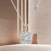 S925 Sterling Silver Rotating Snowflake Cross Clavicle Necklace for Women - High-End Luxury Accessory