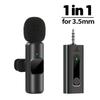 New Wireless Lavalier Microphone Portable Audio Video Recording Mini Mic for Ios Android 3.5mm Live Broadcast Gaming Phone Mic