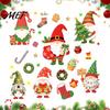 Creative Christmas Gift Ideas 6Pcs Gnome Static Window Cling, No?Glue Glass Sticker with Xmas Winter Festive Crafts for Kids Tree &