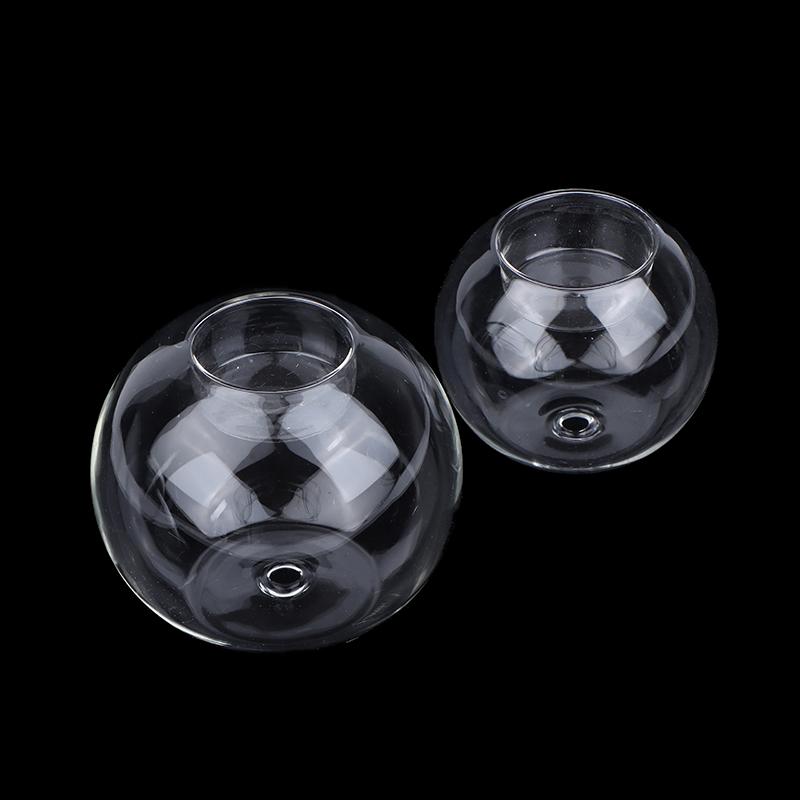 European Style Round Glass Candle Holder - Scented Glass Bottle For Christmas, Wedding & Table Centerpiece Decor