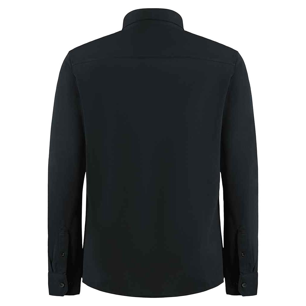 Kustom Kit Mens Pique Superwash 60C Tailored Long-Sleeved Shirt